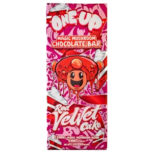 Red Velvet Cake Mushroom Chocolate Bar